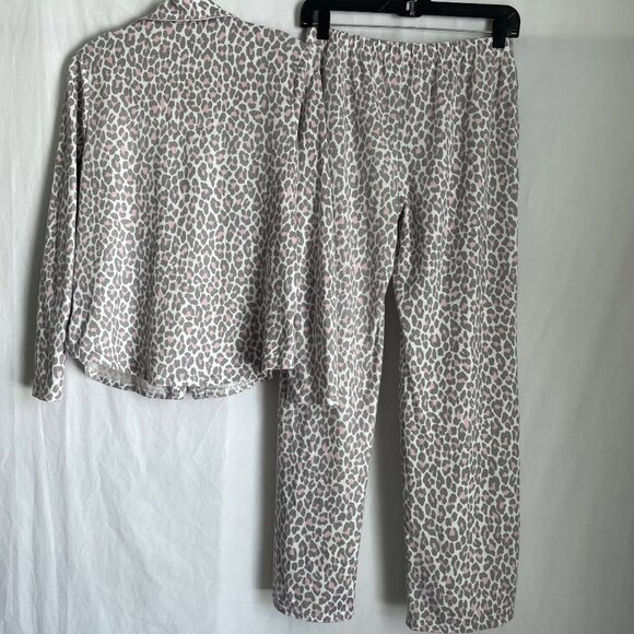 Kate Spade New York Pajamas 2 Piece SET Size S Pink Leopard Print PJ Top Pants - Picture 5 of 16